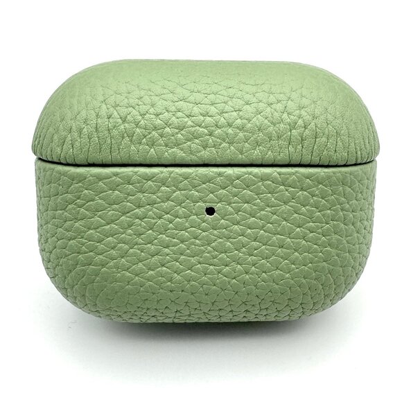 NWT GREEN Pebble Leather Case for Apple Airpods Pro 2 - Picture 1 of 6